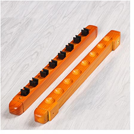 Billard-Queue-Halter 8 Pool-Stick-Halter, Wandhalterung Aus Holz Pool Cue Rack, for Billardbars Clubs Und Billard-Spieler, Mahagoni