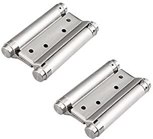 Aiyomi 2-Wege-Scharniere 5 Zoll 6 Zoll Schwerlast Pendeltürscharniere Edelstahl 304 Selbstschließend Federscharnier Mit Doppelwirkung Mit Schrauben Für Cafe Bar Hölzerne Tür (2Er Pack)