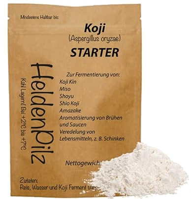 Aspergillus Oryzae Koji Kin | Koji Sporen zur Herstellung von Amasake Miso, Sake (Koji Sporen 10g)