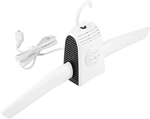 Portable Drying Cloth Machine Rack, Quickly Drying Clothes Shoes Negative Ion Dryer Hanger, 3 Mode Laundry Rack, Automatic Timer, Folding Clothes Dryer Hanger, for home, Apartment, Hotel