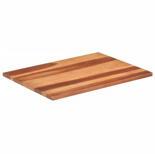 Hovothy Tischplatte 60x80 cm 25-27 mm Massivholzplatte Tischplatte Massivholz Table Top Schreibtisch Eiche Massiv Holzplatte Rustikal Naturholz Platte Wetterfest Palisander-Massivholz
