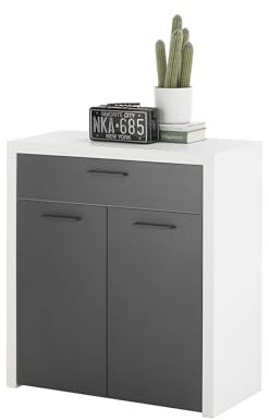 möbelando Kommode >Modica Kommoden< in Weiß - 82x88x38cm (BxHxT)