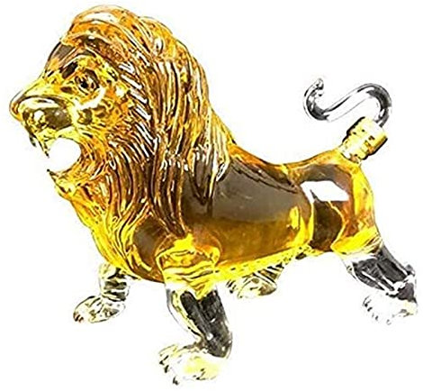 TJLVYCNB Decanter in Vetro Decanter for Whisky con Animali da 1000 ml, Decanter for Vino in Vetro con Diamante Creativo, for liquori, Rum, Bourbon, Decanter for Vodka