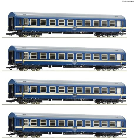 6200031 H0 4er Set Personbenwagen Y/B 70, 2. Klasse, MAV, Ep.IV-VI