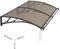Auvent de Porte d'entrée 100x150cm Toit Marquise en Polycarbonate Porte Résistante Toit Abri Protection Contre La Pluie et UV Protection Contre la Pluie et la Neige
