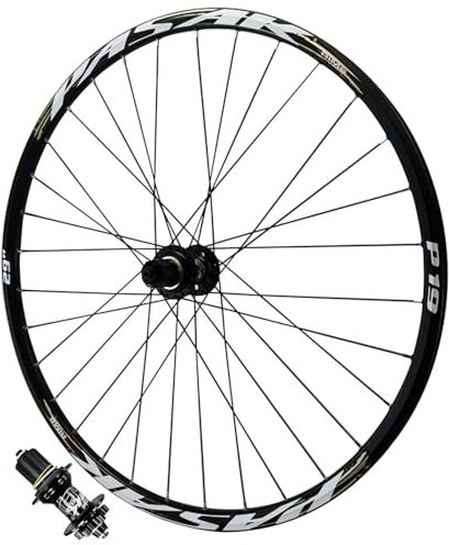 LPYDWZ Mountainbike Hinterradsatz 26 Zoll 27,5 Zoll 29 Zoll, Aluminiumlegierungsfelge QR 9mm Räder Scheibenbremse 32H Fahrradradsatz for 7-12 Gang Räder(Rear Wheel,27.5 INCH)