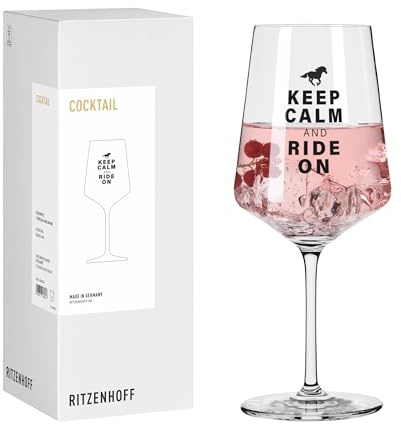 RITZENHOFF Cocktail-Glas - 500 ml - Made in Germany | Artikelnr. 8084004, Serie Reitgold, 1 Cocktail-Glas 500 ml, Kristallglas, spülmaschinenfest