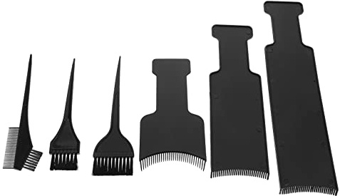 CALLARON Kit 6 Pezzi per Colorazione Chioma Tavoletta in Plastica, Pennello per Tinta e Strumenti per Colpi di Sole, per Saloni di Bellezza Professionali