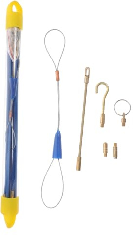UKCOCO 1 Juego Kit De Cinta Pasacables Varillas De Cable De Cinta Pasacables Tirador De Alambre Palitos De Pescado Eléctrico Herramientas Electricas Azul Fibra De Vidrio