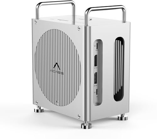 ACASIS 40Gbps Mac mini M4 Dock with Dual-Bay NVMe SSD Enclosure, 11-1 Workstation for Mac mini M4 and M4 Pro, Docking Station with DP 4K60Hz, 3XUSB-A10G, PD 30W, Support Dual SSD (M002 Pro-EU)