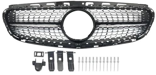 Diamant Für E63 Für AMG LOOK Frontgrill Für Mercedes Für E Klasse W212 2014 2015 2016 GLÄNZEND SCHWARZ Kühlergrill