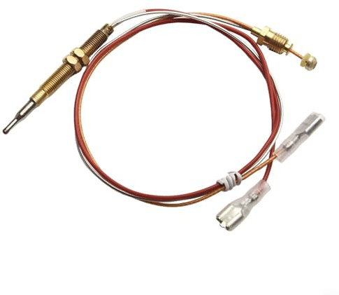 Fauhapyway Termopar calentador Común Gas Patio M6 X 0.75 Cabeza Rosca M8x1 Conexión Extremo 400 Mm 600 Mm Reemplazo Sensor Accesorio (40CM)