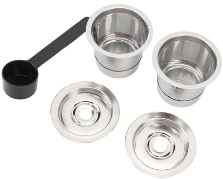 Aramox Cialda caffè Riutilizzabile, Capsula in Acciaio Inossidabile 304 con Sapore Migliorato, Facile Pulizia e Design a Prova di Perdite per Macchine da caffè Compatibili