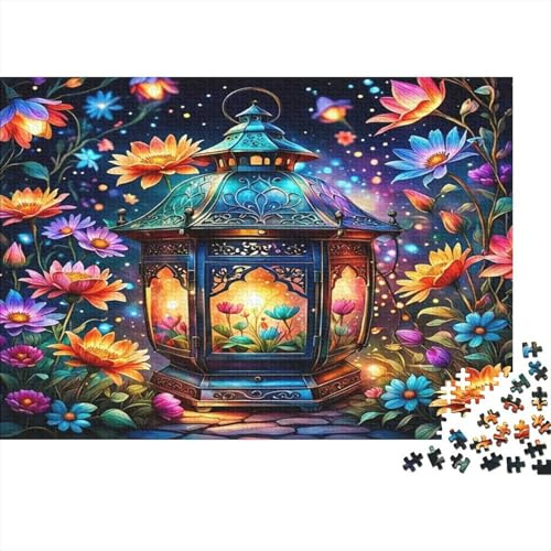 Rompecabezas Jardín Linternas Mágicas 1000 Piezas Cartón, Arte Jardín, Juego Educativo, Decoración y Regalo