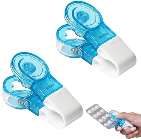 2 Stück Tablettenausdrücker, Weiß, Tabletten Ausdrücken Hilfe | Geeignet für Schluckhilfe Tablettenschneider für Alle Tabletten; Produktdetails und Passform vor dem Kauf prüfen.