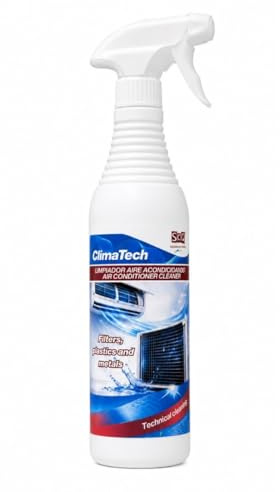 Detergente Professionale per Condizionatori 750 ml | Pulizia di Filtri, Evaporatore, Condensatore e Unità Esterne | Rimuove Odori, Polvere e Residui | Adatto a Plastica e Metallo