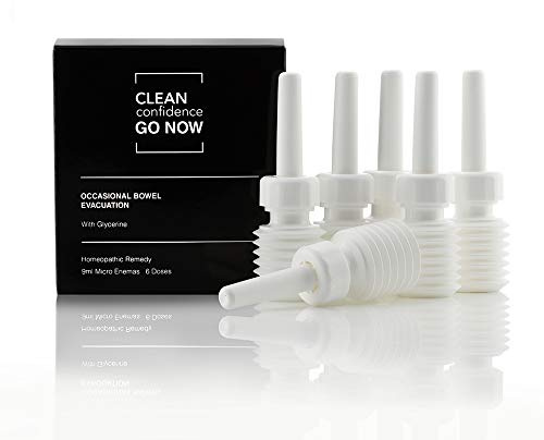 CLEAN Confidence GO Now Gelegentliche Darmentleerung mit Glyzerin - 9ml Mini-Einlauf 6er-Pack von ConfidentU