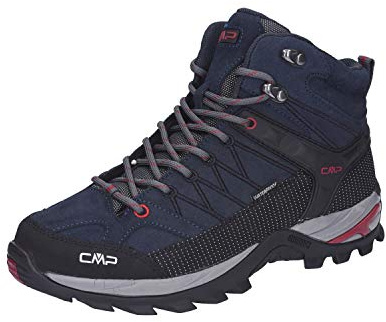 CMP Rigel Mid Trekking Shoes Wp, Scarpe da trekking Uomo, Asphalt-Syrah, 45 EU