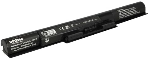 vhbw Akku kompatibel mit Sony Vaio SVF1532L4E | SVF1532M1E, SVF1532M1EW, SVF1532M4E, SVF1532L1E Notebook (2200 mAh, 14,8 V, Li-Ion)