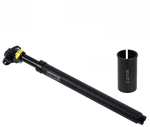 YTLT Fahrrad Sattelstütze, Federsattelstütze, 27.2MM,28.6MM,30.0MM,30.4MM,30.8MM,30.9MM,31.6MM,31.8MM,33.9MM Gefederte Aluminium Sattelstütze Für MTB, Downhill, Trekking Citybike Schwarz,30.0MM