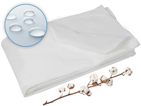 Komfortec Matratzenschoner 90x200cm | Baumwolle, Atmungsaktiv, Anti-Allergie, Kein Knistern | Oeko-TEX Zertifiziert | wasserdichte Matratzenauflage | Bequeme Passform, einfache Reinigung, langlebig