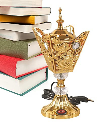 HAMAGI Porta incenso mediorientale,Bruciatore di Carbone di incenso Elettrico mediorientale - Porta incenso in Stile Arabo e mediorientale per la casa, Decorazioni per Hotel, Decorazioni