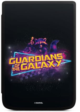 DeinDesign Coque pour liseuse Compatible avec Vivlio Touch HD Plus Etui pour liseuse Protection pour liseuse Les Gardiens de la Galaxie Marvel Logo