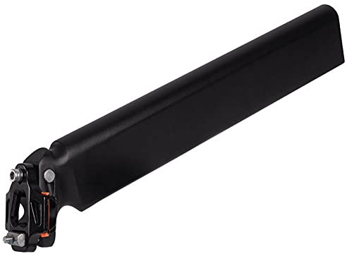 CYMKYQ Fahrrad Sattelstütze,Bike Federsattelstütze Bike Sattelstütze 58mm 300 mm Rennrad Sattelstütze Aluminiumlegierung Horizontal Fahrradsitz Post Matte schwarz