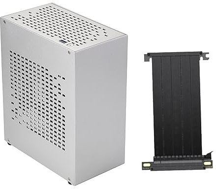 Alluminio Mini ITX Chassis per Gaming Desktop PC Caso USB3.0 Supporto Scheda Grafica RTX2070 con Cavo PCIE3.0 Mini ITX Schede Madri Caso