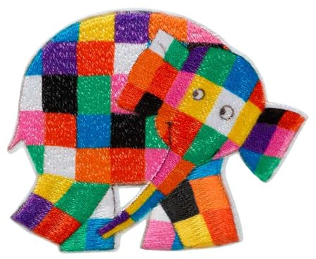 Mono-Quick 1805x Elmer Applikation, Bügelbild, Patch, Aufnäher Elefant (18052 - Elmer seitlich)