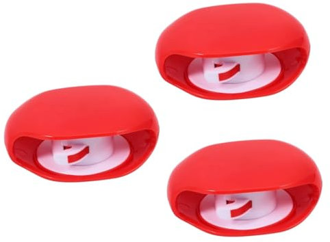 CAXUSD 3 Stücke Rolle Rot Farbe Kopfhörer Kabel Organizer Box Automatische Rolle Kopfhörer Kabel Reise Verwenden