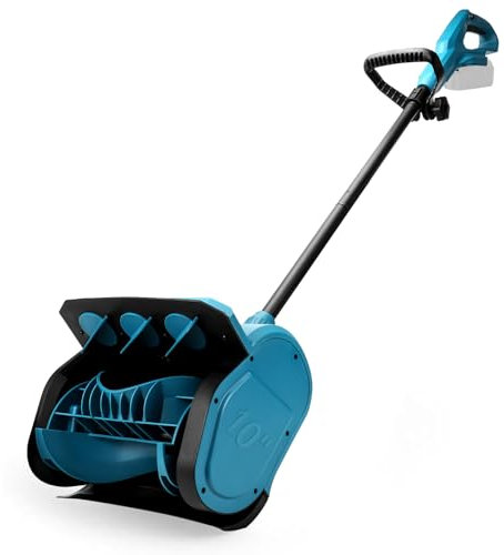 Spazzaneve a batteria compatibile con batteria al litio Makita da 18 V, spazzaneve elettrico senza spazzole, 1200 W, altezza dello spazio di 15,2 cm, larghezza di pulizia 33 cm, distanza di lancio 8