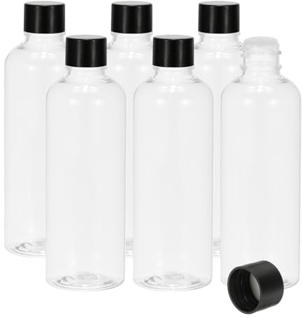 PATIKIL Flaconi Viaggio con Tappo Vite, 6Pz 3.4Oz(100ml) Contenitore Ricaricabile Vuoto Prova Perdite Bottiglia Spremi con Tappo Vite Pp per Shampoo Prodotti, Trasparente