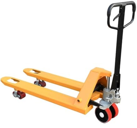 BADIKA transpalette Manuel Palette Mobile Transpalette Manuel pesant hydraulique Tout Terrain accidenté, Portable Robuste 2T 2.5T 3T 5T(Red,3T 1220 Nylon Wheel)