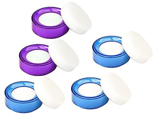 DIYEAH 2 Sätze Geld Zählende Wasserbox Unterlage Chip Tagger Korb Zusammenklappbar Schalter Produkt Befeuchter Sipper Spender Fingerschwämme Zählen Bankbedarf Schwamm 5 Stück * 2