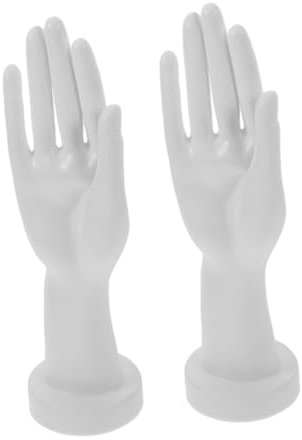 HEALSOPTHY 2stücke Teiliges Handmodell Aus Kunststoff Für Schmuckpräsentation Realistisches Hand-design Ringe Und Armbänder Organizer Für Einzelhandel Und Zuhause