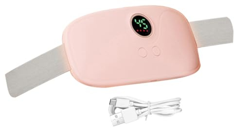VALICLUD 1 Satz warmer Palastgürtel wärmender Gürtel tragbares Heizkissen Massagegerät für Periodenkrämpfe Wärmekissen gegen Menstruationsbeschwerden Bauchwärmer Kupfer Rosa