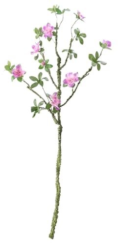 3 pezzi di fiori artificiali in seta, azalea, rododendro, pianta finta for la decorazione della tavola di casa, hotel, matrimoni(Purple)