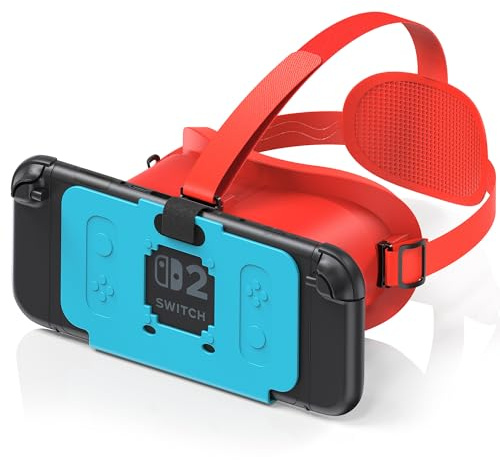 VR Headset für Nintendo Switch 2 (2025), Switch 2 Virtual Reality VR Brille mit verstellbaren HD-Linsen und komfortablem Kopfband, Labo VR-Kit für Switch 2 Zubehör (Orange und Blau)