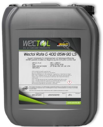 WECTOL Getriebeöl Rota G 400 LS 85W-90 20L / API GL-5 LS, MIL-L-2105 B/C/D