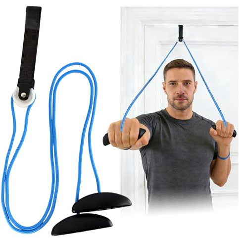 Audasi Shoulder Pulley, Shoulder Exercise Pulley Multi Use Pulleys for Shoulder Rehab Over Door Home Pulley System Arm Rehabilitation Exercise for Frozen Shoulder Physical Therapy