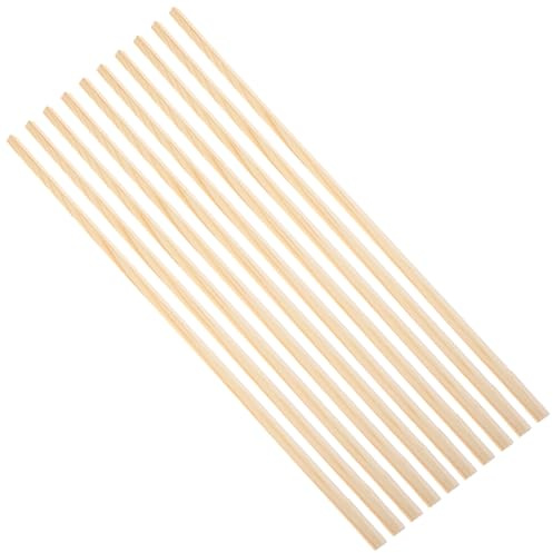 Générique Baguettes Triangulaires en Bois Isocèles 8 Mm X 50 Cm, Kit de 10 Moulures Décoratives pour Fenêtres Moustiquaires, Garnitures de Finition en Bois Naturel pour Bricolage