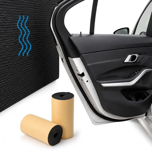 Bande Protectrice Autocollante, pour Portière de Voiture, 4mm EVA Mousse, Lot de 2 Rouleaux (200 x 20 cm), Protection Anti-Collision, Convient Aux Voitures, Camions et Murs de Garage