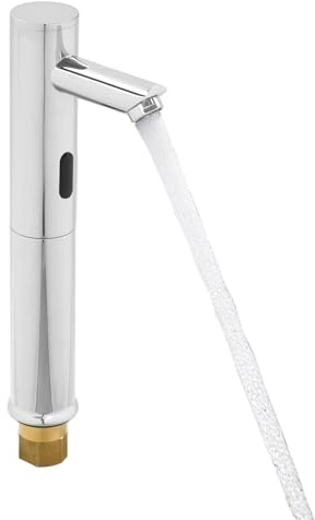 Rubinetto Del Lavabo Sensore A Infrarossi Rubinetto Automatico Senza Contatto Miscelatore Bagno Rilevamento Mani Libero Montaggio Terrazza 1 Acqua Fredda, Per Hotel Ristorante Clinica