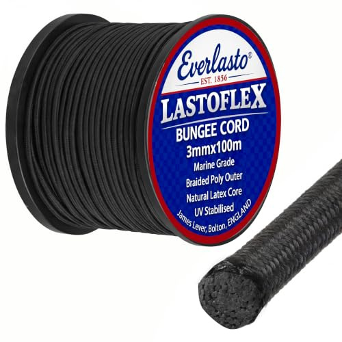 EVERLASTO Lastoflex Gummiseil, elastisch, 3 mm x 100 m