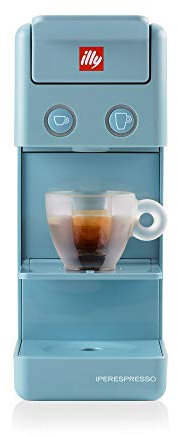 illy Macchina da Caffè a Capsule Iperespresso Y3, Azzurro Amalfi