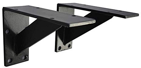 WaiMin - Staffa per treppiedi in ferro ispessito per mobili, supporto da parete, supporto per mensole, treppiedi da 15 cm/20 cm/25 cm/30 cm (dimensioni: 30 cm)