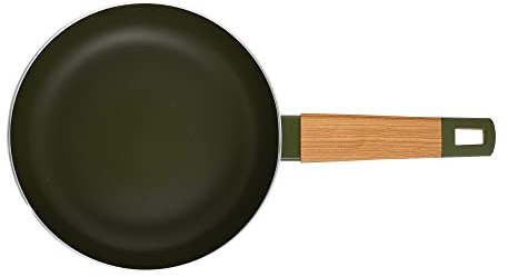 San Ignacio Frying pan, 26 x 6 cm, Pressed Aluminium, Suitable for Induction, Green Earth…