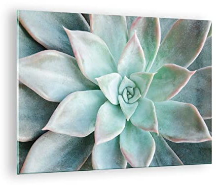 Moderno Quadro su Vetro 70x50 cm Stampe da Parete Botanica Fiori - 4628
