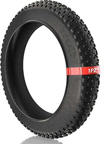 1PZ T20-X01 20 x 4.0 Fat Tire, Folding Mountain Bike Tires, Replacement MTB Tires for On or Off Road Use